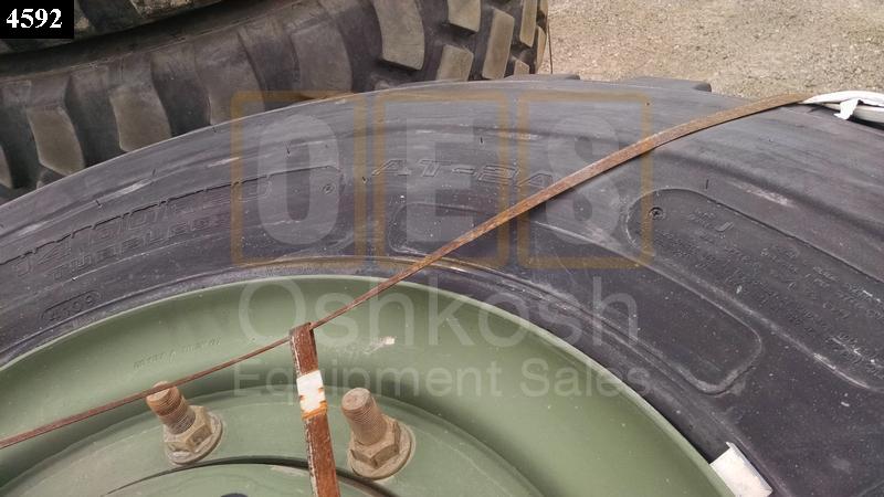 14.00R20 Goodyear AT-2A Tire on Combat Wheel - Used Serviceable